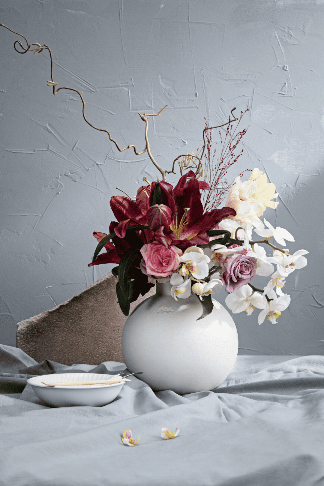 Globo Vase H20 cm hvid