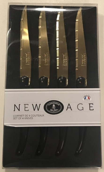 Laguiole New Age Kniv 4 stk, guld