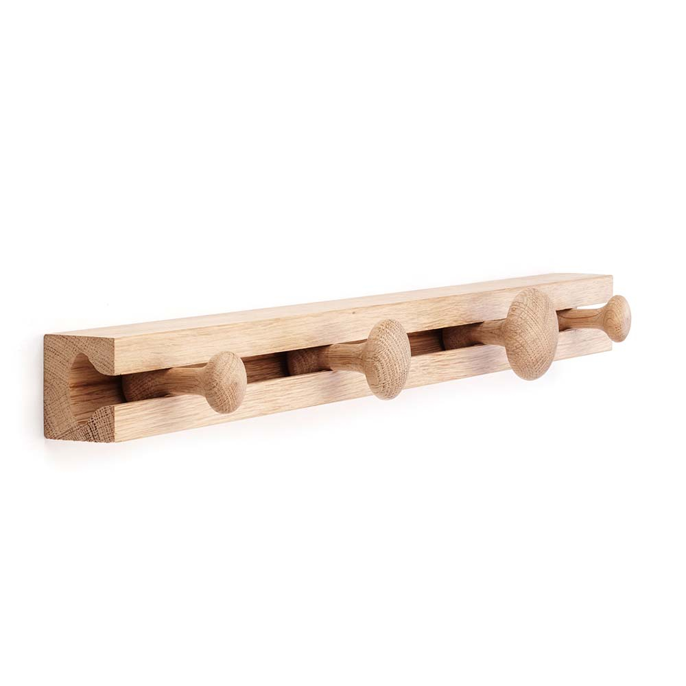 TRACK, knagerække - eg - 60cm