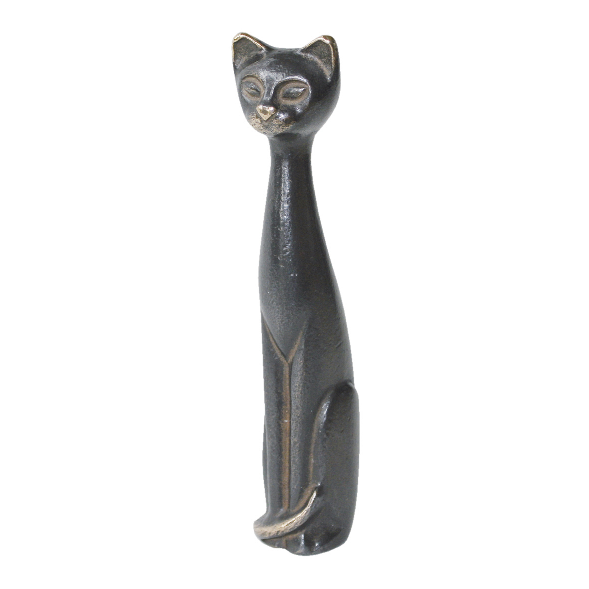 Kerstin Stark Kat, siddende - stor, 18 cm