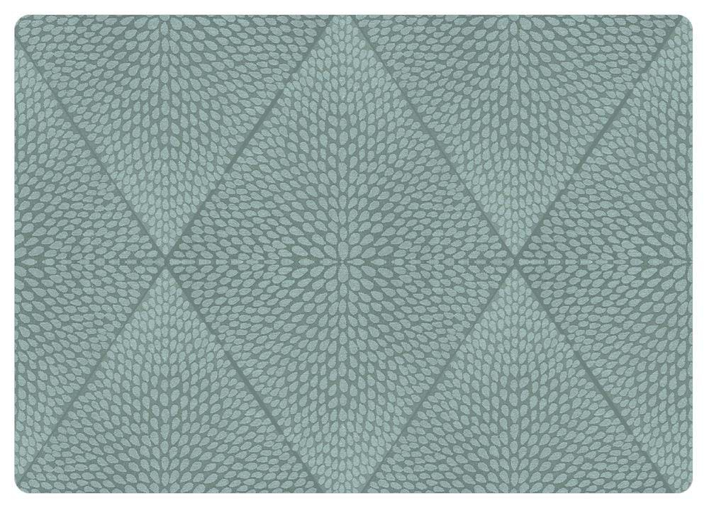 Rhombus Dækkeserviet, 43x30 cm, turkis