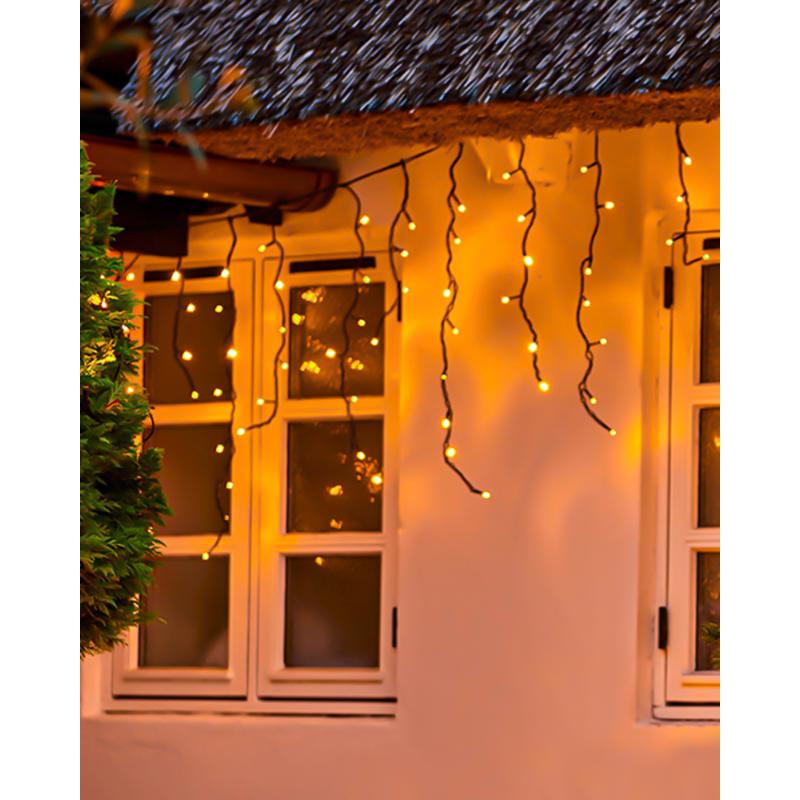 Top-Line Iskrystal Suppl.sæt 100LED, Varm 
