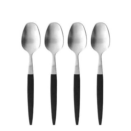 Gense Focus de Luxe Teske 13,2 cm 4 stk. Sort/Mat stål