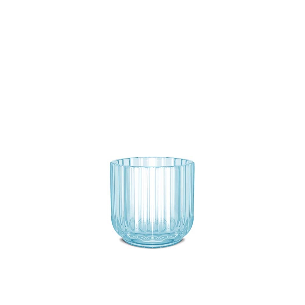 Lyngby stagen, lyseblå glas, 6,5 cm