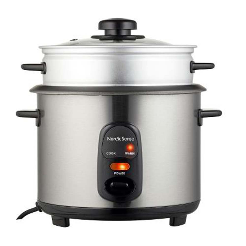 Nordic Sense Riskoger 1,5 liter 500 watt Stål/Sort