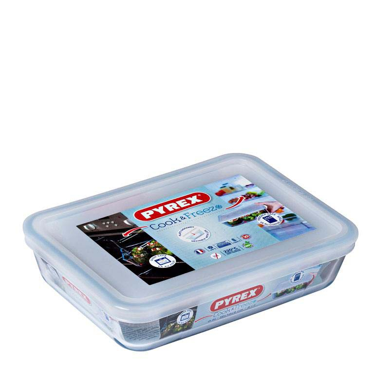 Pyrex Classic Frysebox 19 x 14 cm 0,8 liter Klar