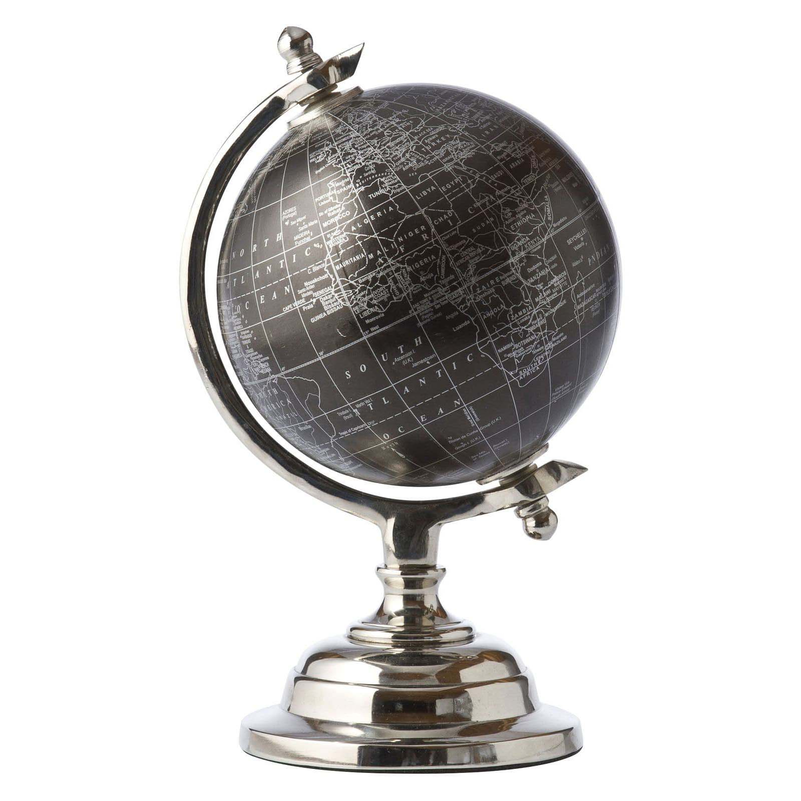 Margit Brandt Globus, Sort Metal h30cm