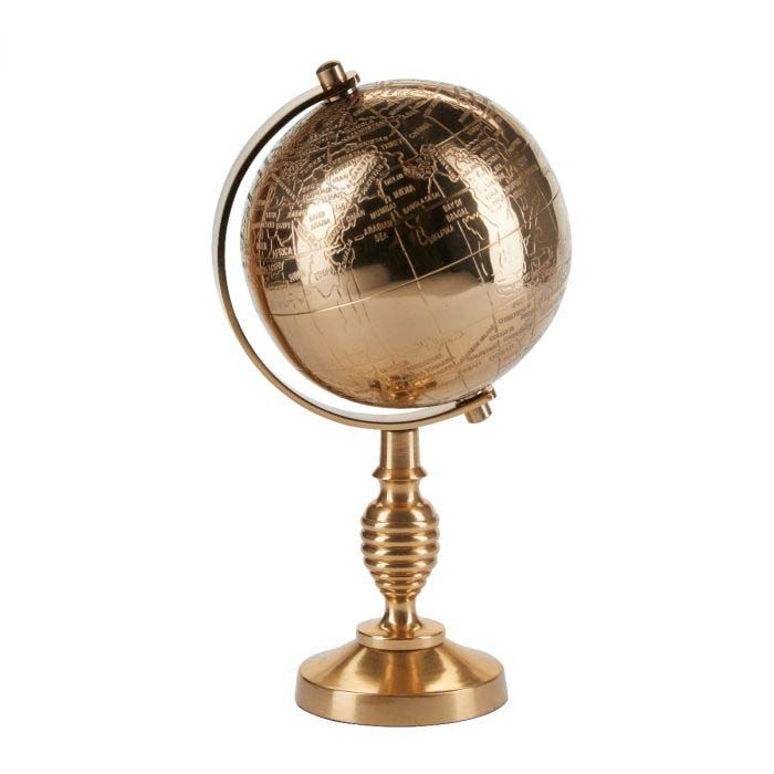 Margit Brandt globus, guld - H:23 cm