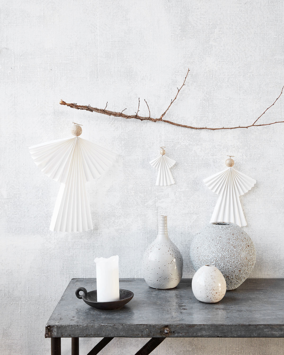 Ornaments, Angels, Hvid small*
