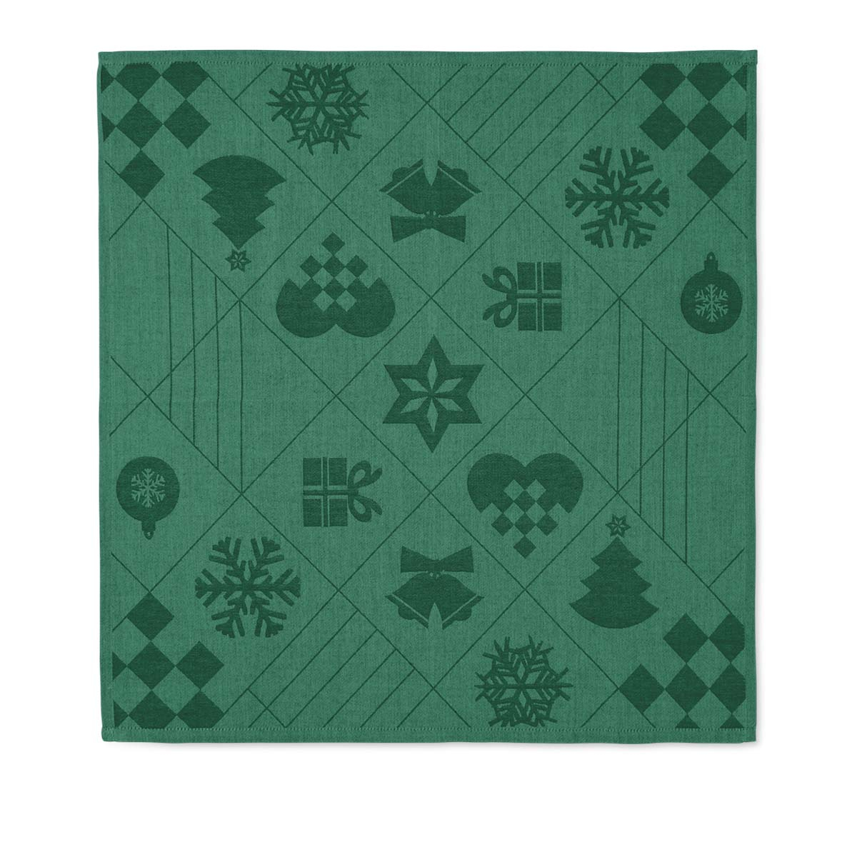 Natale Jule Stofserviet grøn 45x45 cm 4 stk
