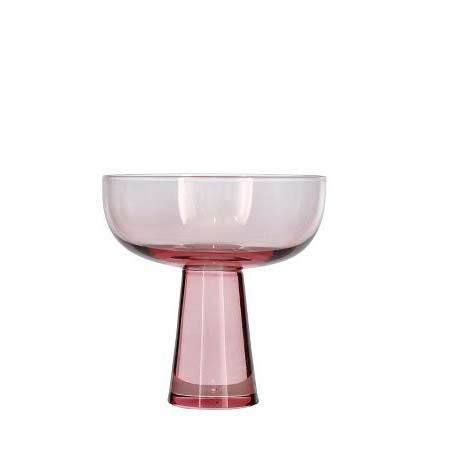 BITZ Statue Champagne coupe Dia 11 x 11 cm 2 stk. Light pink