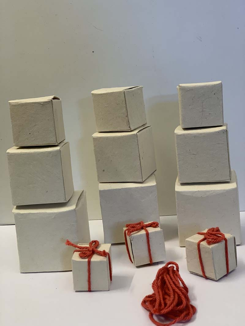 Papir gaveæsker, 3, 4, 5 og 6 cm, 3 sæt*