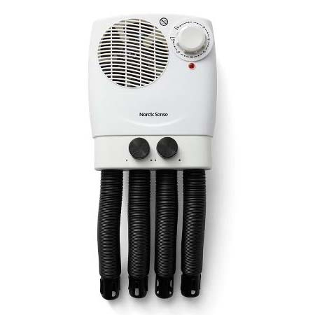 Nordic Sense Skotørrer 350 watt 2 eller 4 sko Hvid