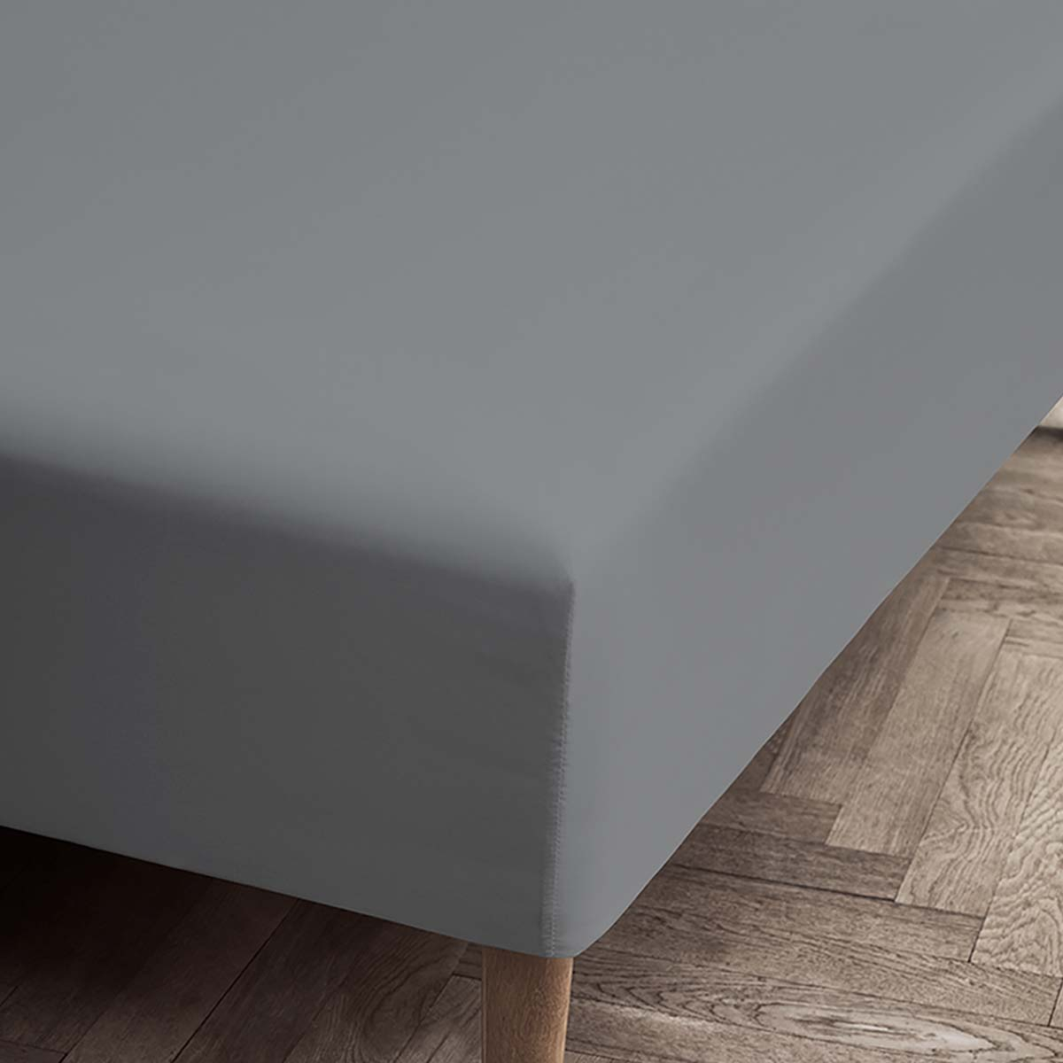 Percale Boxlagen grå 90x30x200 cm