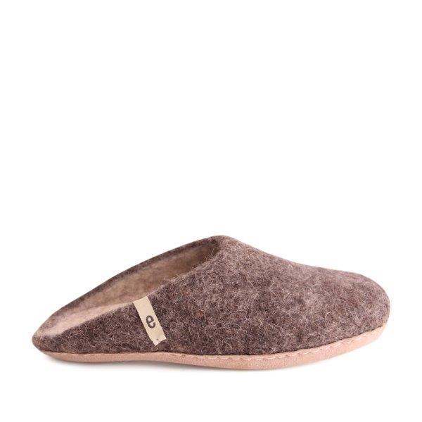 EGOS Slip On Simple, Natural Brown - størrelse 43
