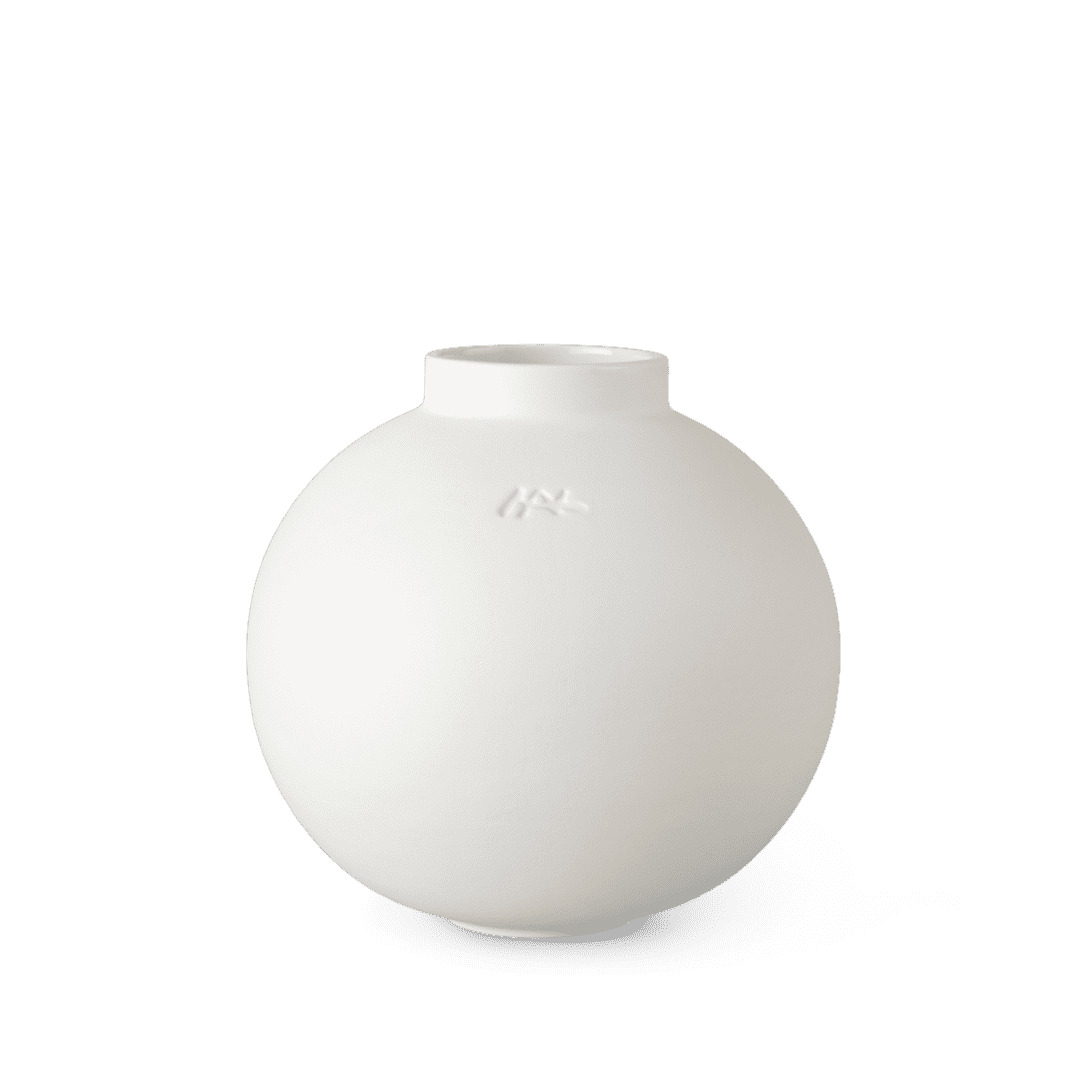 Globo Vase H20 cm hvid
