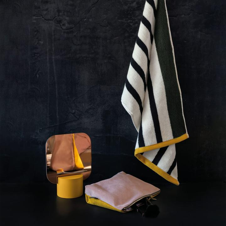 Mette Ditmer BOUDOIR Gæstehåndklæde, dark olive, 40 x 60 cm, 2 stk*