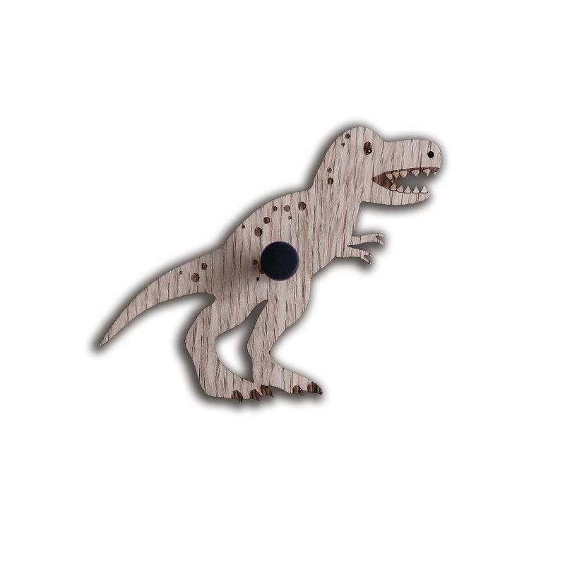 Knage Dinosaurer, Lys eg/Sort, T-rex