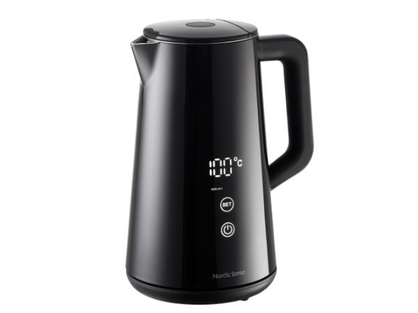 Elkedel Digital 1,5 liter 1800 watt Sort