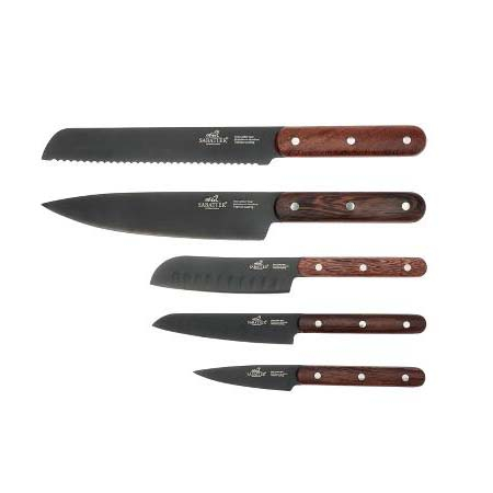 Lion Sabatier International Phenix Knivsæt 5 dele Sort/Træ