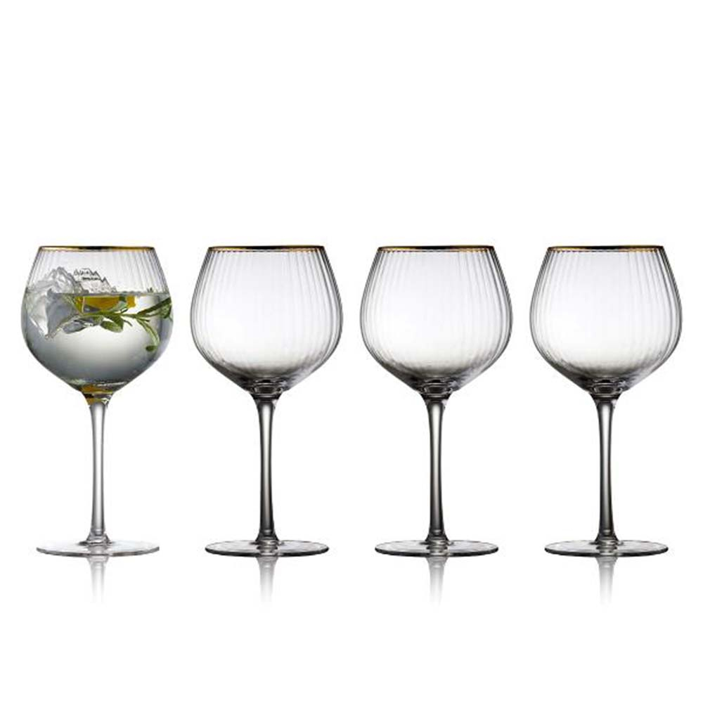 Lyngby Glas Palermo Gold Gin & tonic glas 65 cl 4 stk.
