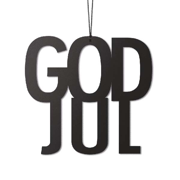 God Jul, sort, 2 stk