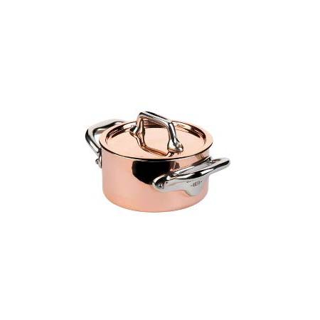 Mauviel Gryde med låg mini Dia 9 x 4,5 cm 30 cl Kobber/Stål 
