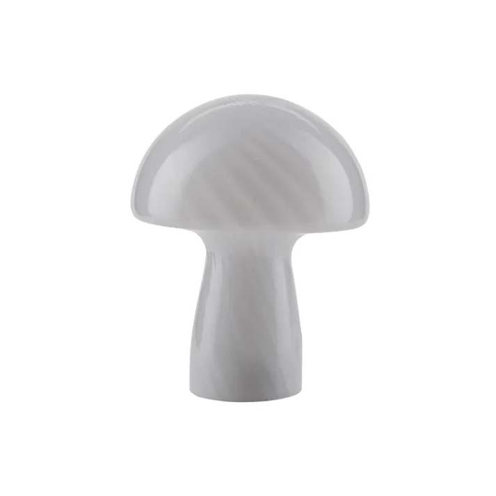 Mushroom Lampe, S, hvid/grå 