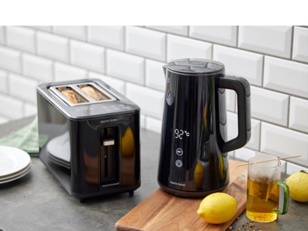Elkedel Digital 1,5 liter 1800 watt Sort