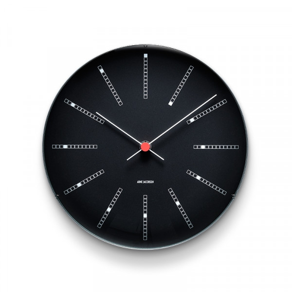 Arne Jacobsen Bankers Vægur Ø21 cm sort