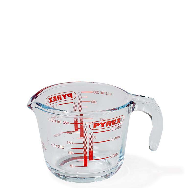 Pyrex Classic Målekande 0,25 liter Klar