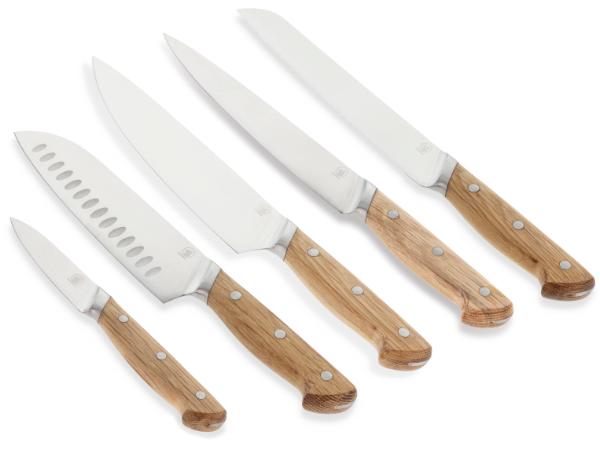 Morsø Foresta Knivsæt 5 dele Eg/Rustfrit stål