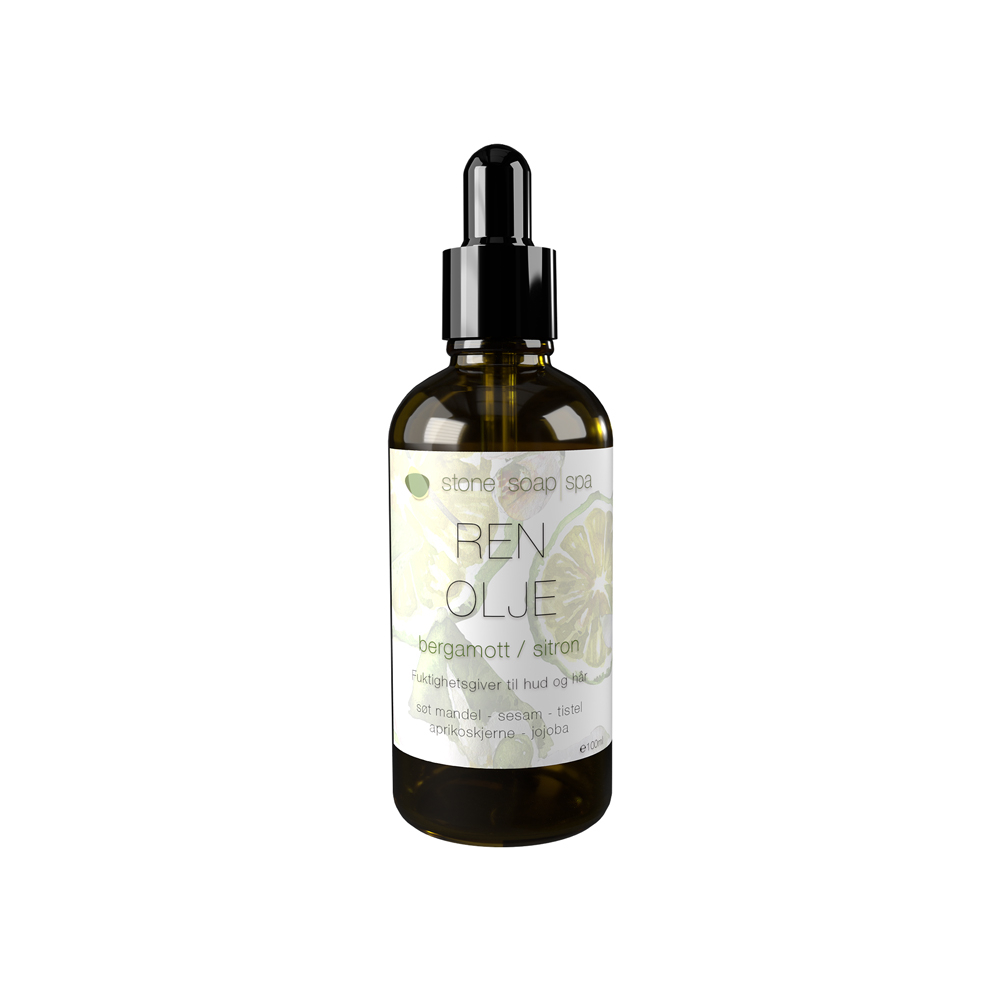 Ren olie, bergamot/citron, 100ml