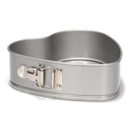 Patisse Silvertop Springform hjerte Dia 20 cm Sølvgrå