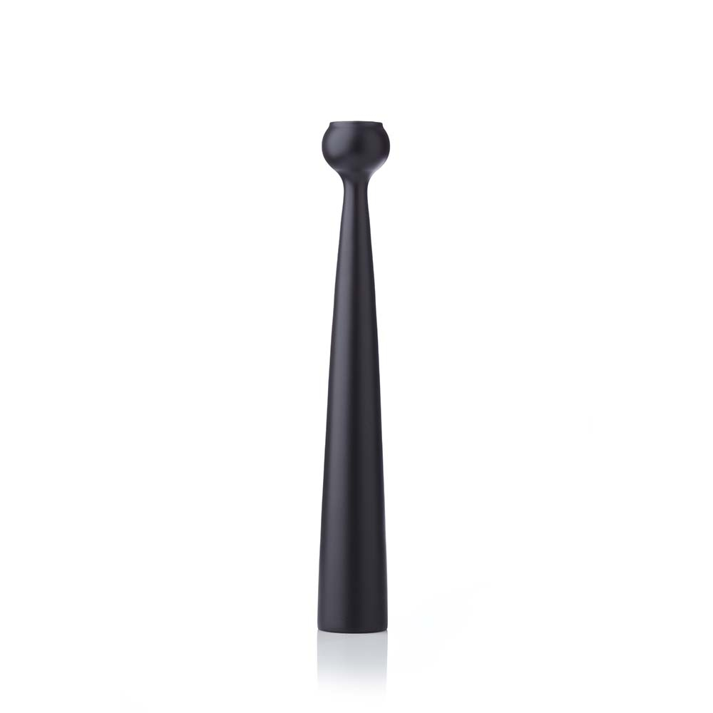 Tulip candleholder, black