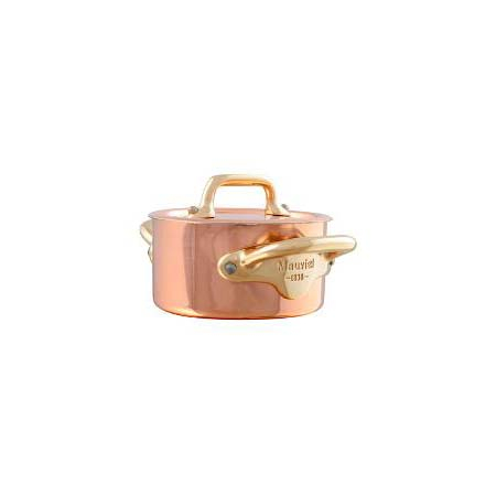 Mauviel Gryde med låg mini Dia 9 x 4,5 cm 30 cl Kobber/Messing 
