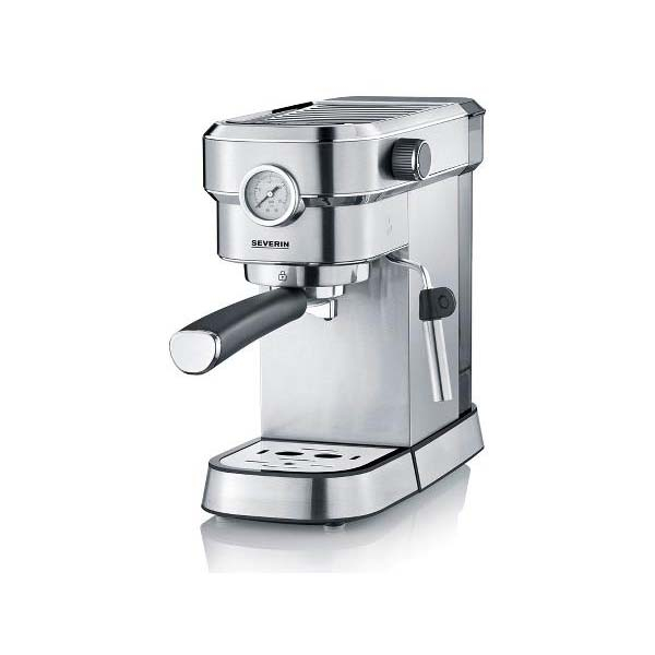 Severin Espressomaskine 1350 watt Stål/Sort