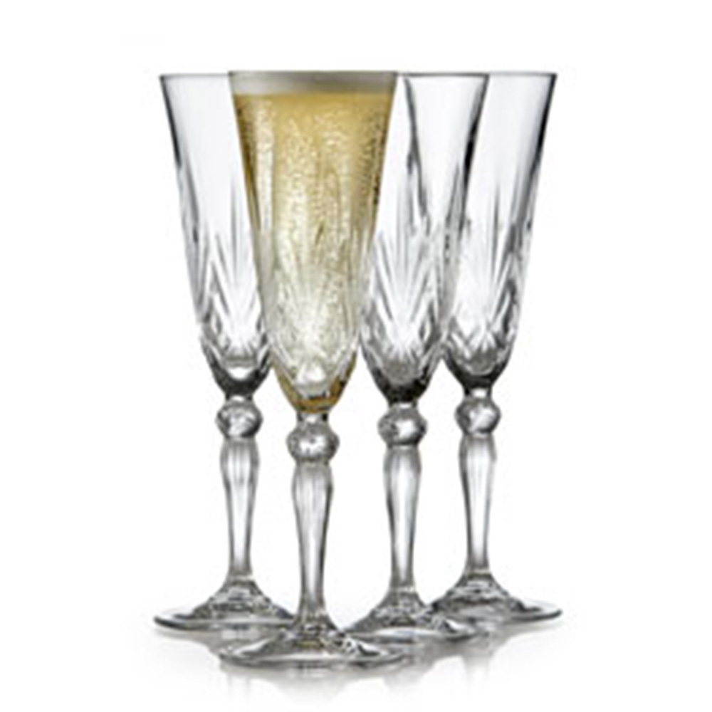 Lyngby Glas Krystal Melodia Champagne 16 cl 4 stk