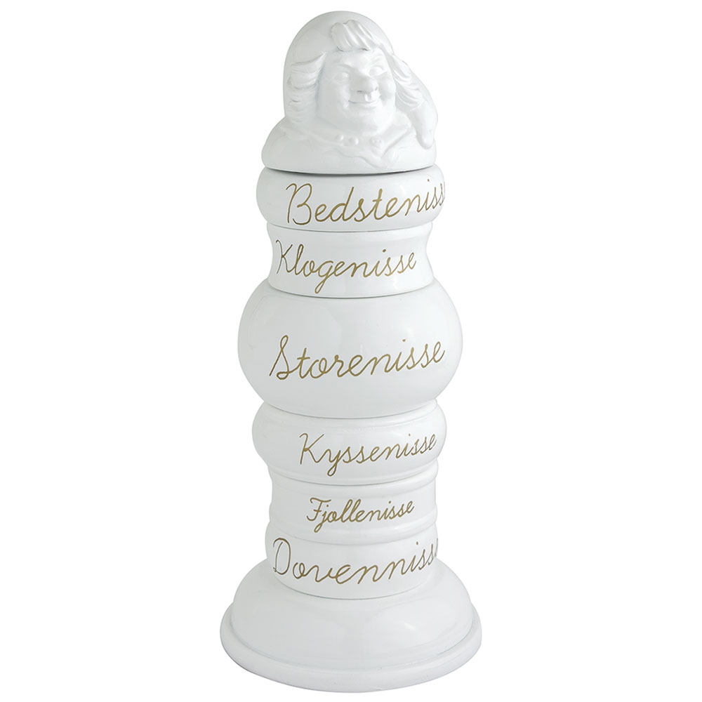 Servietringe, Nissemor, hvid