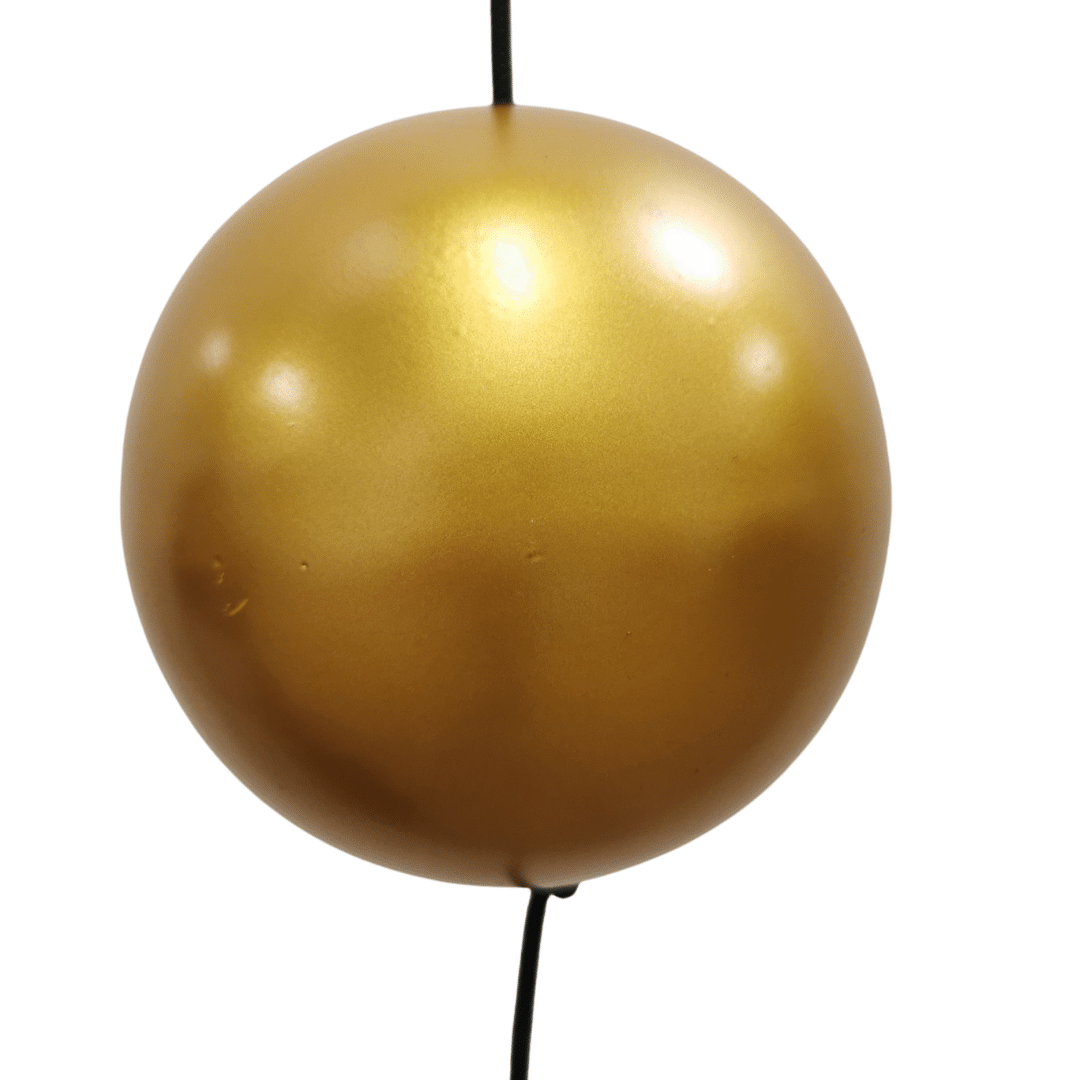 Jernkugle guld lakeret, Ø 10 cm 2. Sort