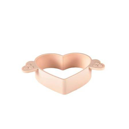 Funktion Hjerte Blinisform Silikone 14,5 x 9,2 cm Mørk Rosa