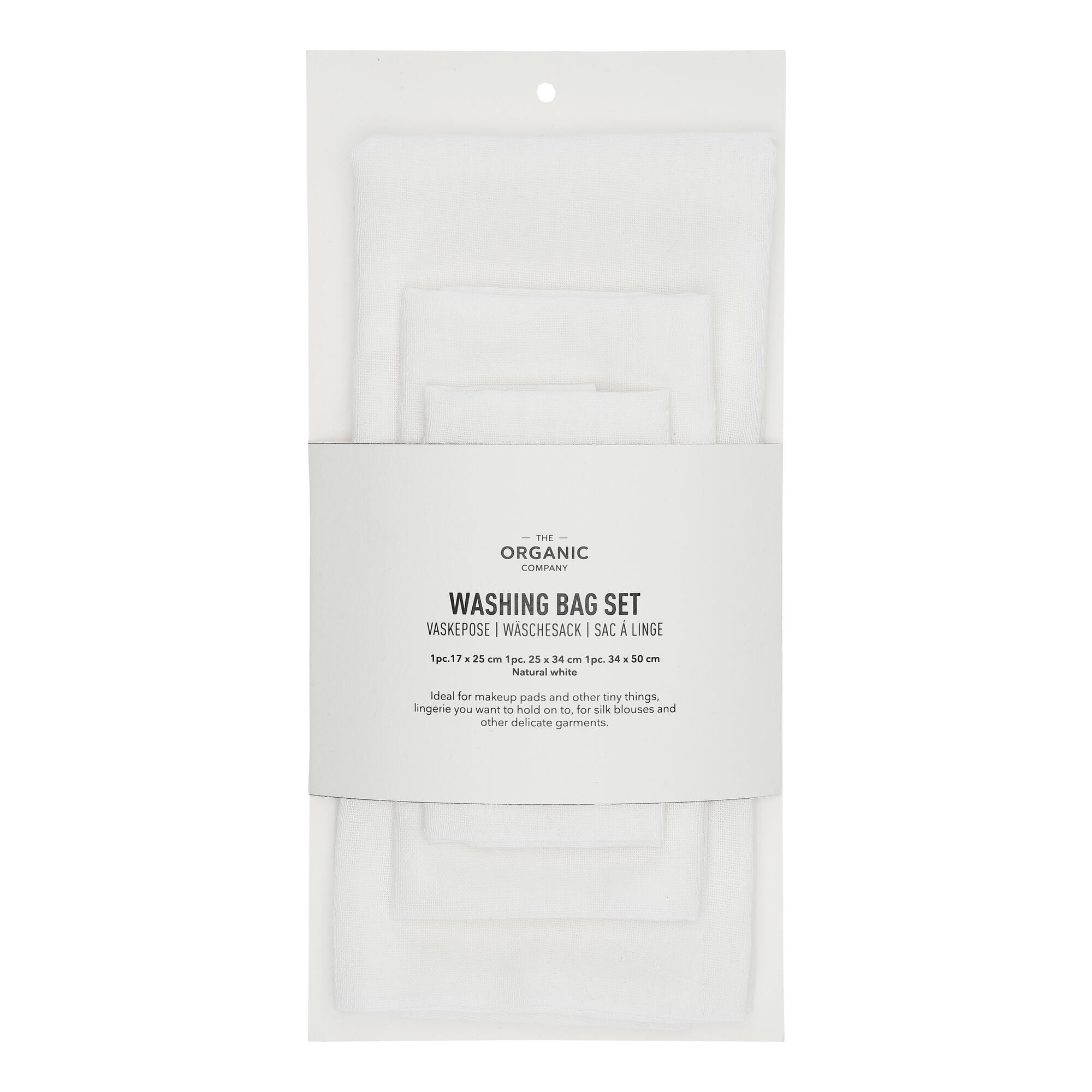 Vaskepose Sæt, Natural white