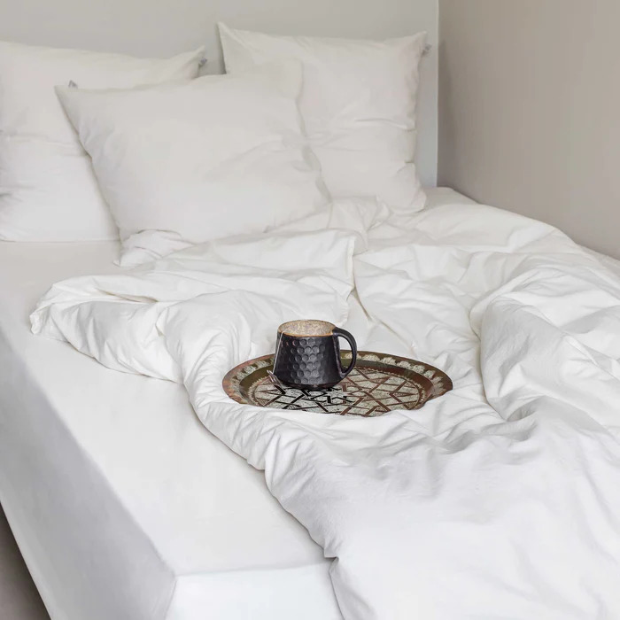VINTAGE sengesæt, Pure white 140x200 cm