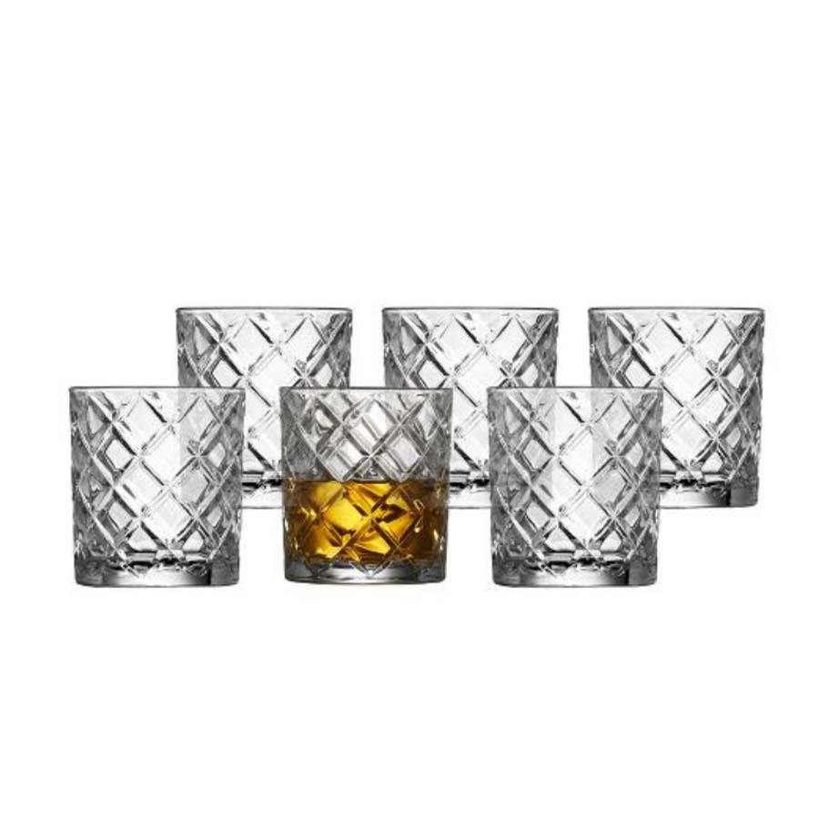 Lyngby Glas Diamond Tumbler 35 cl 6 stk. Klar