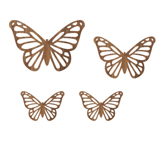 Wood Sticker, Sommerfugle