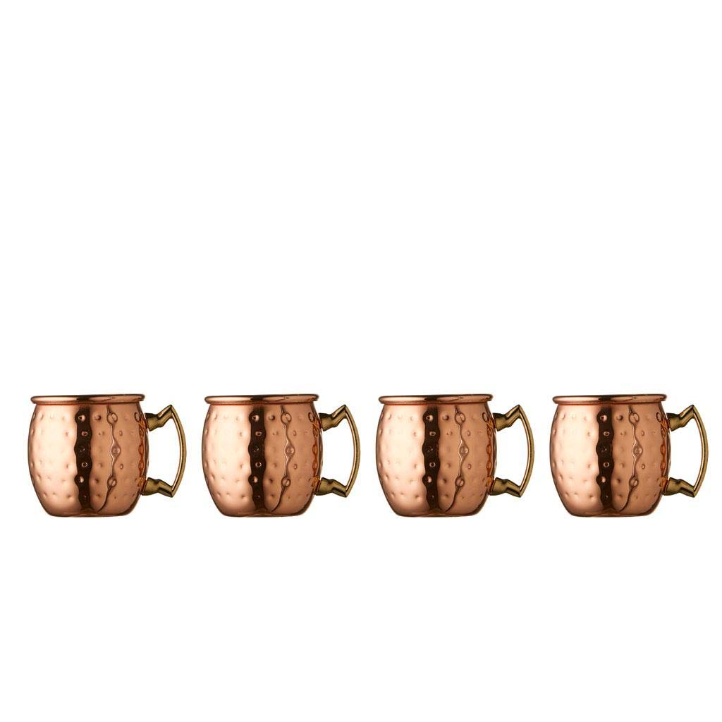 Lyngby Glas "Moscow Mule" Shotglas 4 stk. Kobber*