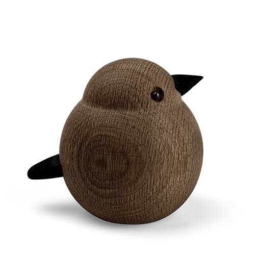 Papa Sparrow, stained oak, large