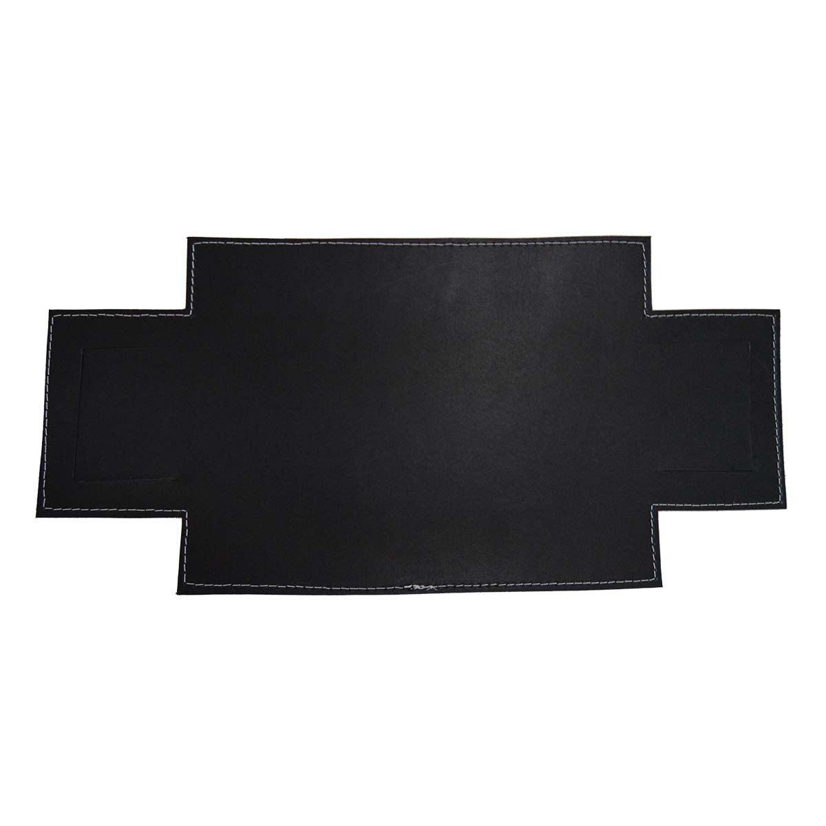 By-Muuh Stort sort læderomslag til fad rektangulært, 33 x 25 cm