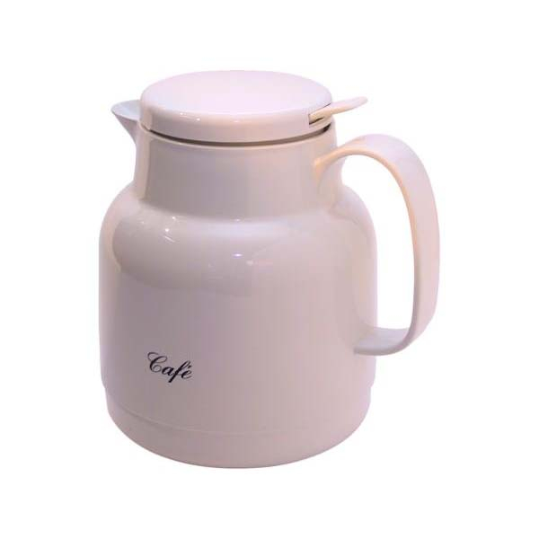 Helios Termokande 1 liter café Hvid