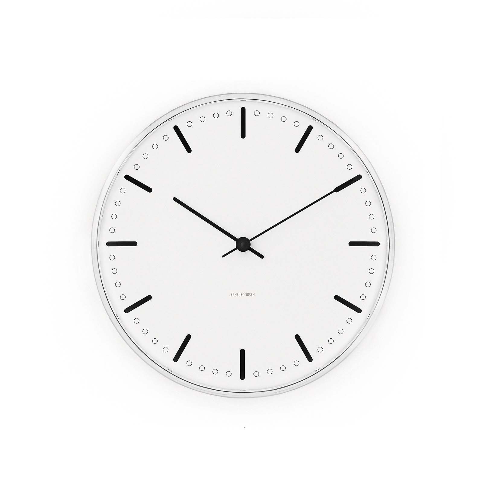 Arne Jacobsen City Hall Vægur Ø16 cm sort/hvid